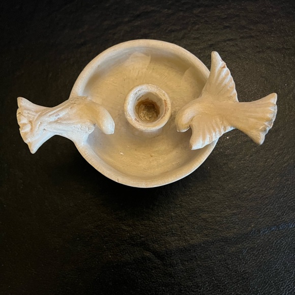 Perfect centerpiece for a table too small birds on a candle stick hand made - Picture 7 of 8